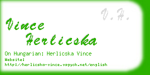 vince herlicska business card